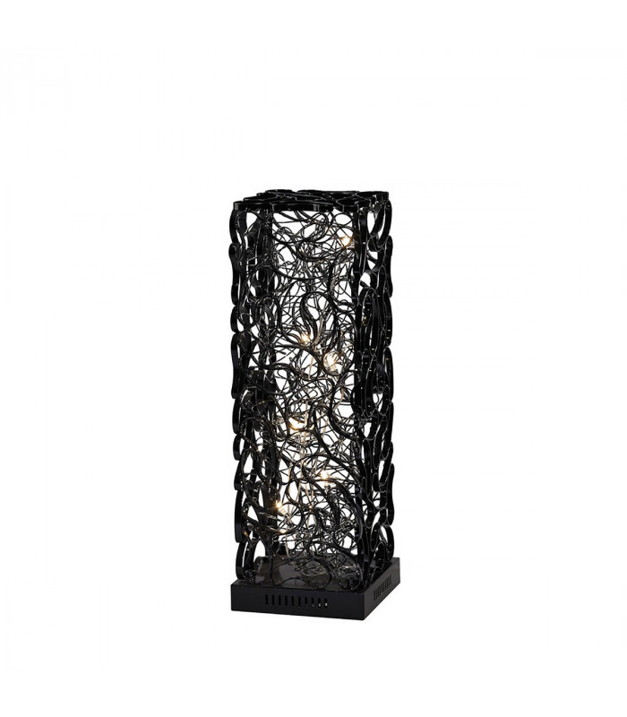 Clearance - (DH) Essen Table Lamp 6 Light G4 Black/Silver NOT LED/CFL Compatible-1
