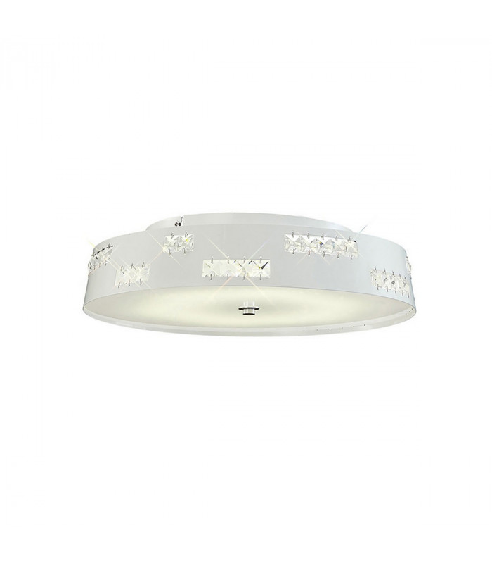 Clearance - Phoenix Flush Ceiling 18W LED 4000K White/Crystal-1