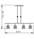 Clearance - Keops Telescopic Linear Pendant Bar 4 Light G9 Satin Nickel-3