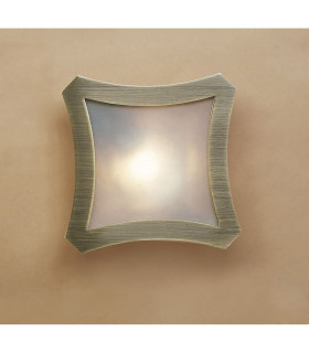 Clearance - Rosa Del Desierto Flush Ceiling Large Square R7S-78mm Antique Brass-2