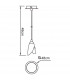 Clearance - Pietra Pendant G9 Antique Brass-3