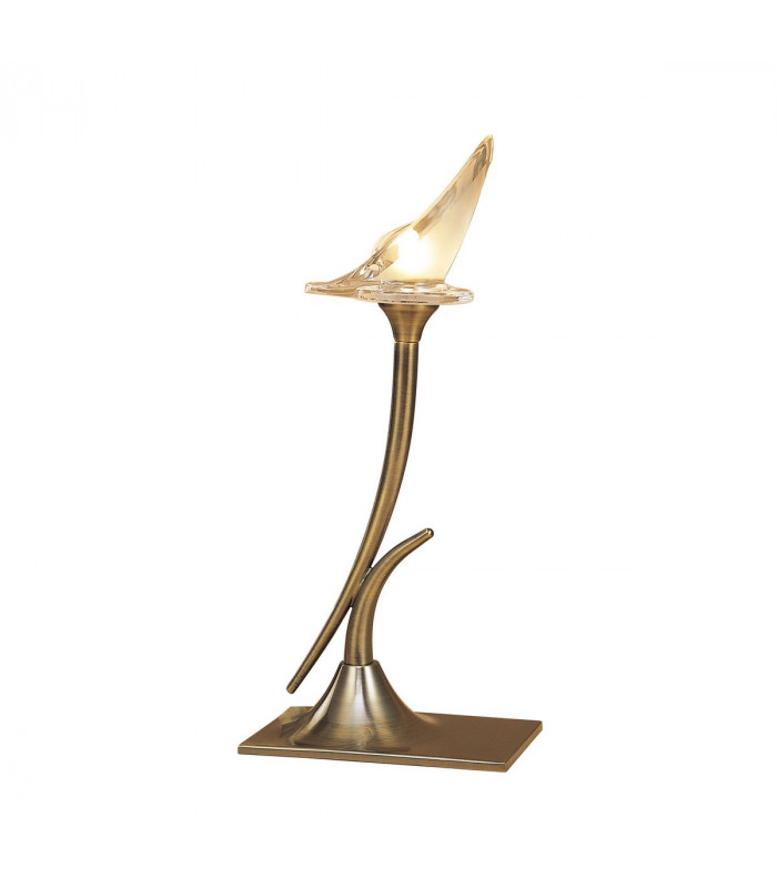 Clearance - Flavia Table Lamp G9 Antique Brass-1