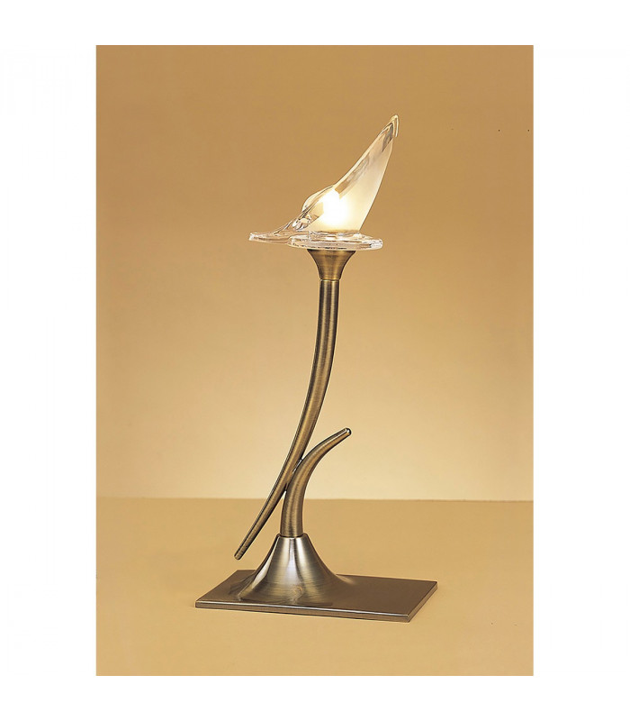 Clearance - Flavia Table Lamp G9 Antique Brass-2