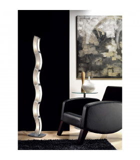 Clearance - Duna E27 Floor Lamp 6 Light E27 Polished Chrome/White Acrylic CFL Lamps INCLUDED-2