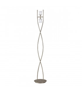 Clearance - Alaska Floor Light G9 2 Light G9 Satin Nickel Item Weight: 19.1kg-1