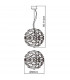 Clearance - Otto Pendant 41 Light G4 Sphere Polished Chrome/Multi-Colour Glass NOT LED/CFL Compatible-6