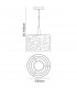 Clearance - Lupin Pendant E27 Gloss Black/White Acrylic/Polished Chrome CFL Lamps INCLUDED-8