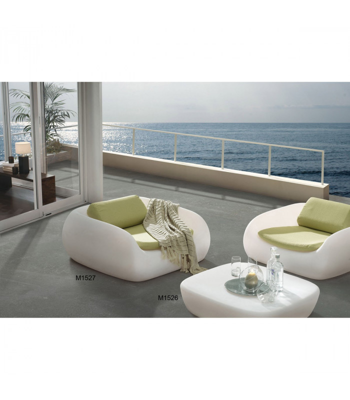 Clearance - Pao Large Sofa No Light Outdoor, Opal White Item Weight: 16.7kg