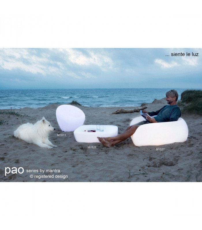 Clearance - Pao Large Sofa No Light Outdoor, Opal White Item Weight: 16.7kg