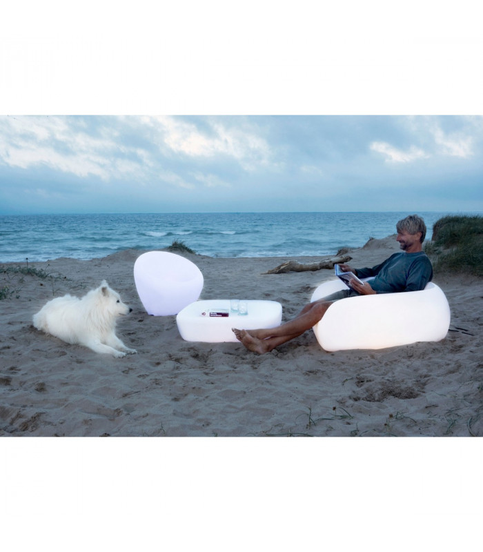 Clearance - Pao Large Sofa No Light Outdoor, Opal White Item Weight: 16.7kg