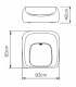Clearance - Pao Large Sofa No Light Outdoor, Opal White Item Weight: 16.7kg