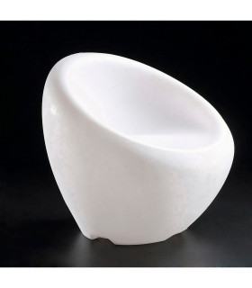 Clearance - Pao Chair Round No Light Outdoor Opal White-2