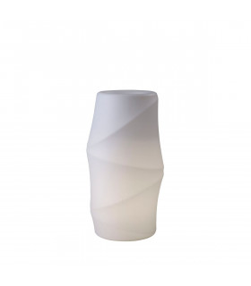 Clearance - Bambu Tall Pot No Light Outdoor Opal White-1