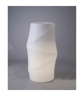Clearance - Bambu Tall Pot No Light Outdoor Opal White-2