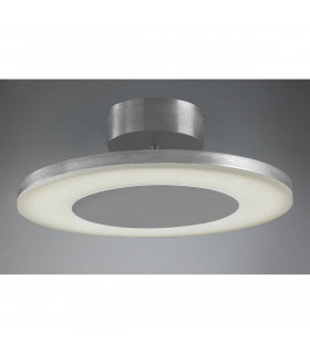 Clearance - Hemisferic Ceiling 1 X 28W LED Round 3000K 1800lm Satin Aluminium / Frosted Acrylic 3yrs Warranty-2