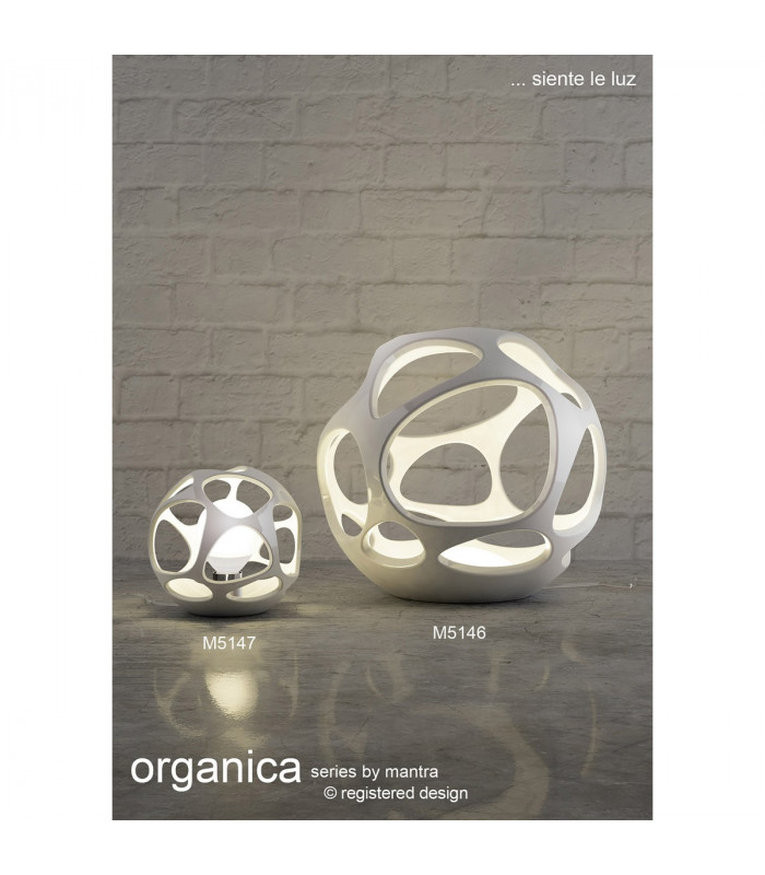 Clearance - Organica Pendant 9 Light G9 Max 5W Gloss White/Polished Chrome-3