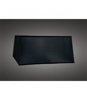Clearance - Habana Black Square Shade 450/450x215mm Suitable for Floor Lamps-2