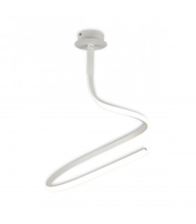 Clearance - Nur Blanco Semi Flush Simple Lamp 30W LED 4000K 2400lm Dimmable White/Frosted Acrylic 3yrs Warranty-1