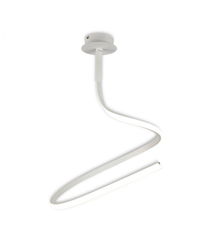 Clearance - Nur Blanco Semi Flush Simple Lamp 30W LED 4000K 2400lm Dimmable White/Frosted Acrylic 3yrs Warranty-1