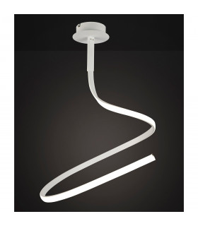 Clearance - Nur Blanco Semi Flush Simple Lamp 30W LED 4000K 2400lm Dimmable White/Frosted Acrylic 3yrs Warranty-2