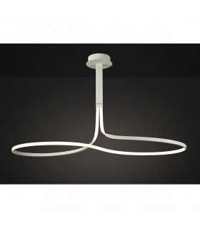 Clearance - Nur Blanco XL Rectangular Semi Flush 50W LED 4000K 3900lm Dimmable White/Frosted Acrylic 3yrs Warranty-2
