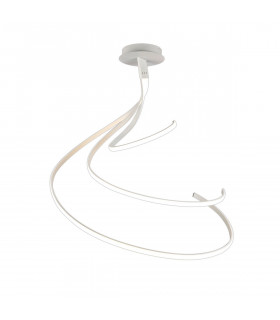 Clearance - Nur Blanco XL Semi Flush 80W LED 4000K 6200lm Dimmable White / Frosted Acrylic 3yrs Warranty-1