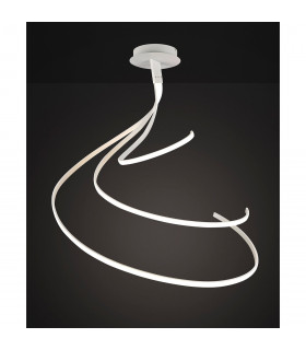 Clearance - Nur Blanco XL Semi Flush 80W LED 4000K 6200lm Dimmable White / Frosted Acrylic 3yrs Warranty-2