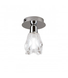 Clearance - Amel Ceiling L1/SGU10 Polished Chrome CFL Lamps INCLUDED-1
