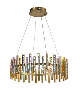 Clearance - Special Pendant 54W LED 4000K lm Brass Brown/Clear Crystal 3yrs Warranty-1