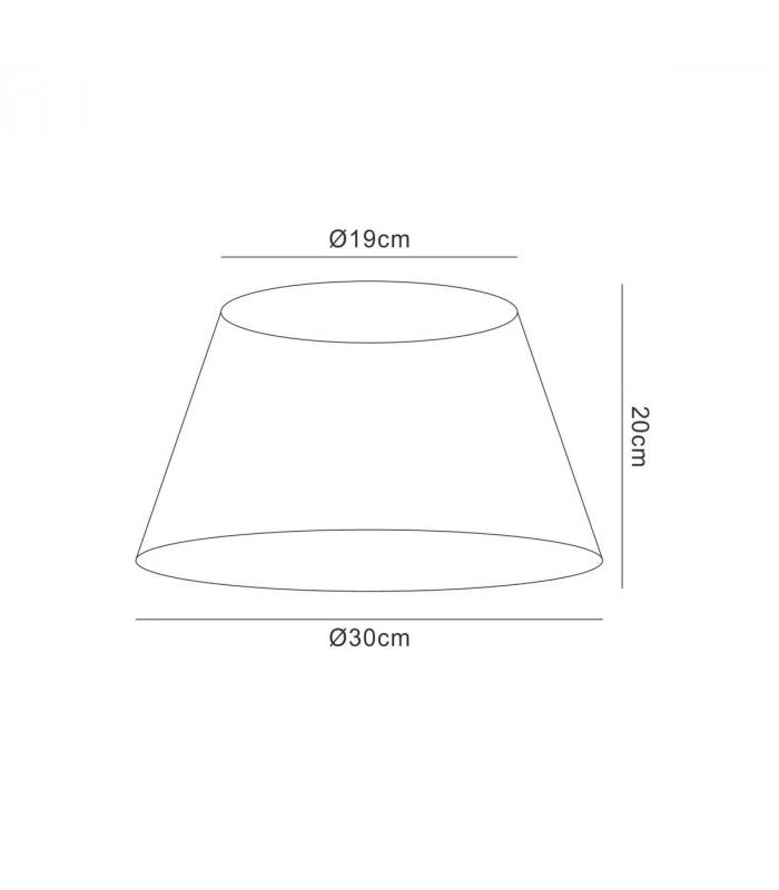 Clearance - Silk String Shade Purple Fuschia 190/300mm x 195mm-3