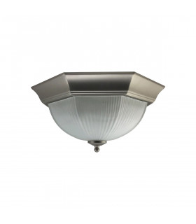 Clearance - Nickel Finish Flush Fitting 2 X 60W-1