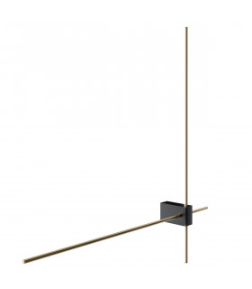 Maytoni Pars Twin Integrated LED Wall Lamp Black Gold 3000K-1