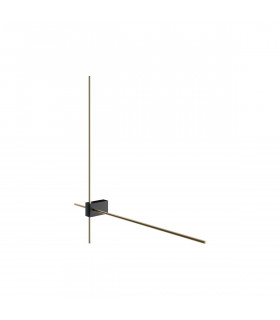 Maytoni Pars Twin Integrated LED Wall Lamp Black Gold 3000K-2