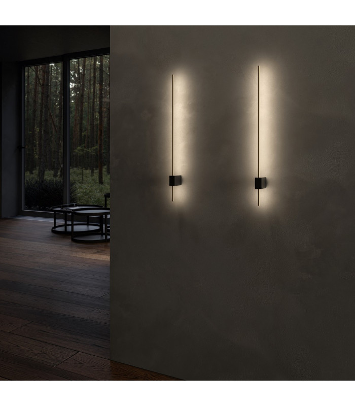 Maytoni Pars Integrated LED Wall Lamp Black Gold 3000K-2
