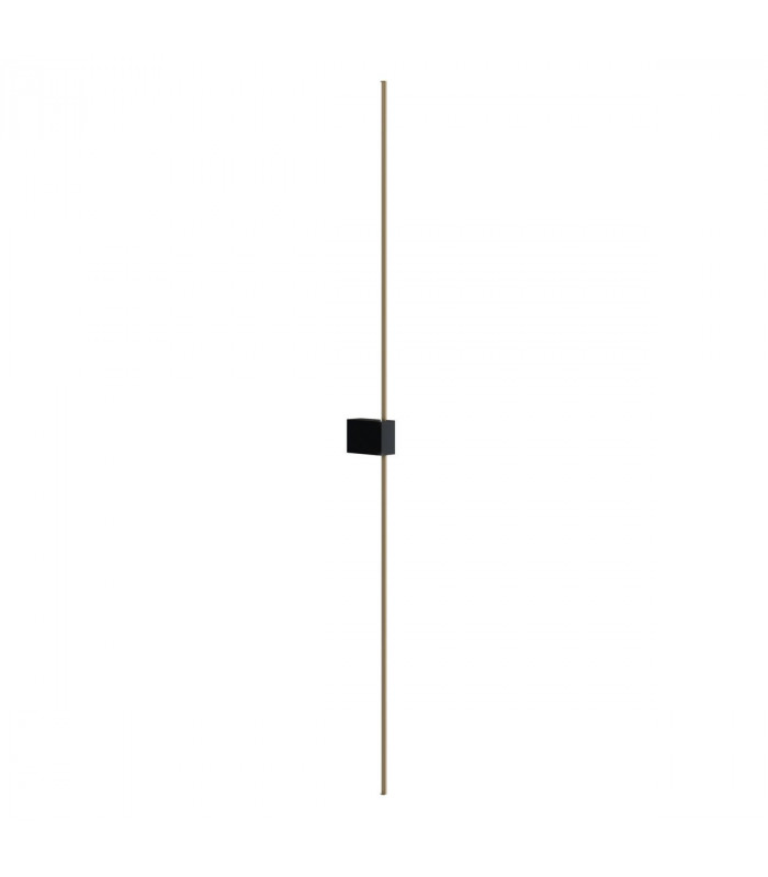 Maytoni Pars Outdoor Up Down Wall Lamp Black Gold Integrated LED 3000K-1