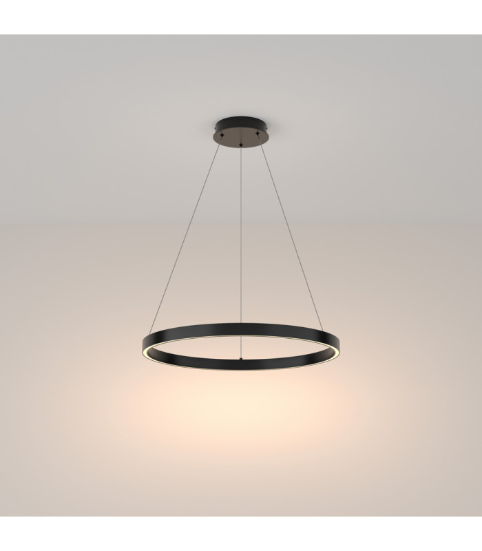 Maytoni Rim Modern Integrated LED Pendant Ceiling Light Black