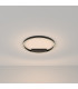 Maytoni Rim Modern Integrated LED Semi Flush Light Black