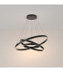 Maytoni Rim Triple Ring Modern Integrated LED Pendant Ceiling Light Black