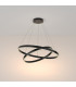 Maytoni Rim Twin Ring Modern 2 Light Integrated LED Pendant Ceiling Light Black