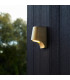 Verona Outdoor Modern Wall Lamp Brushed Gold Frosted Glass-4