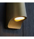 Verona Outdoor Modern Wall Lamp Brushed Gold Frosted Glass-6