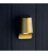 Verona Outdoor Modern Wall Lamp Brushed Gold Frosted Glass-8