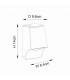 Verona Outdoor Modern Wall Lamp Brushed Gold Frosted Glass-10
