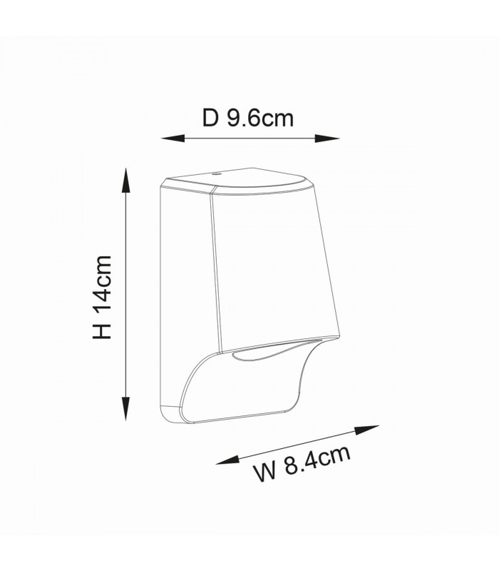 Verona Outdoor Modern Wall Lamp Brushed Gold Frosted Glass-10