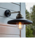 Brindisi Outdoor Dome Wall Lamp Matt Black Brushed Silver Clear Glass-5