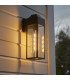 Potenza Outdoor Wall Lantern Matt Black Clear Glass-6