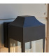 Potenza Outdoor Wall Lantern Matt Black Clear Glass-8