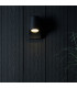 Verona Outdoor Modern Wall Lamp Matt Black Frosted Glass-6