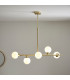 Grosseto Batten Satin Brass Plate Gloss White Glass-2