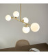Grosseto Batten Satin Brass Plate Gloss White Glass-4